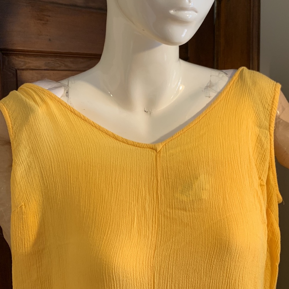 GOA INDIA YELLOW GAUZY OVERALLS